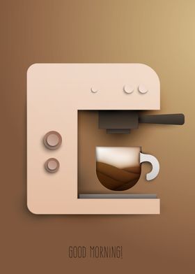 Coffee machine art