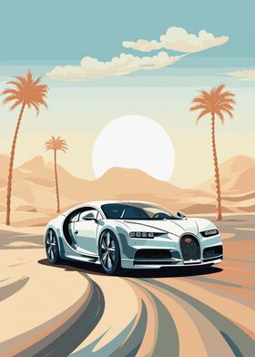 Bugatti Chiron Desert Race