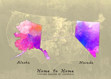 Alaska to Nevada