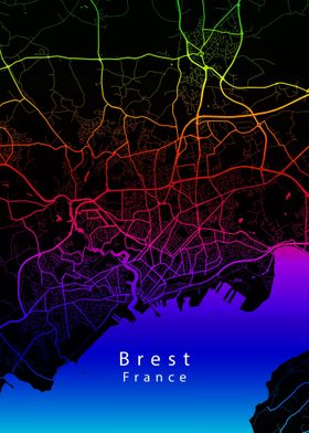 Brest France City Map