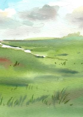 Watercolor Plains