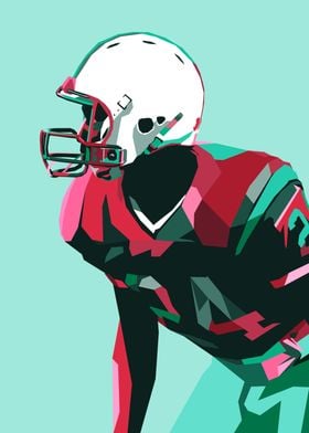 American Football Pop Art