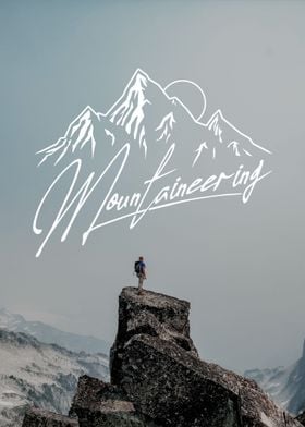 Mountaineering Typography