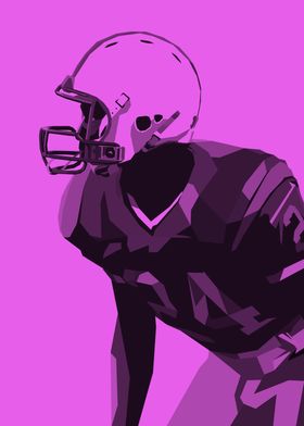 American Football Pop Art