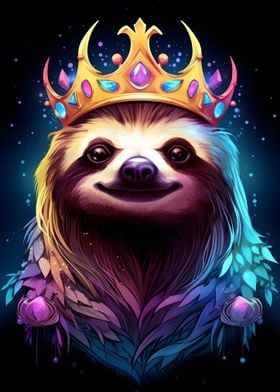 Colorful King Sloth