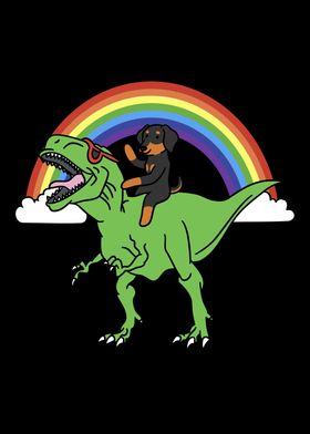 Dachshund T Rex Dinosaur