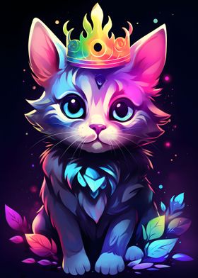 Cute Royal Kitty