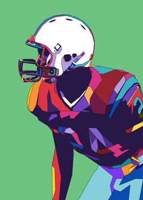 American Football Pop Art