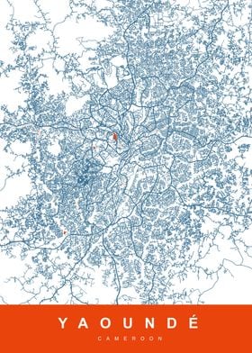 MAP YAOUNDE CAMEROON