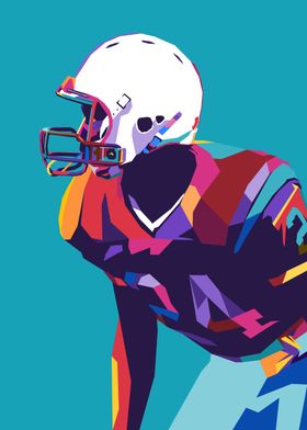 American Football Pop Art