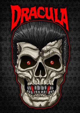 Dracula Vampire Skull