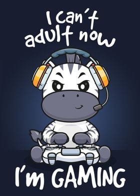 Zebra Im Gaming cant adult