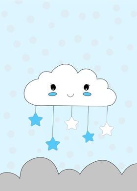 kids poster cloud