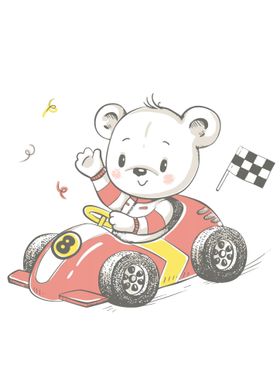 Baby Bear Car Kids