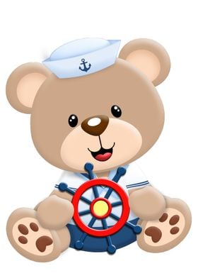 Baby Bear Boy Kids Sea P1