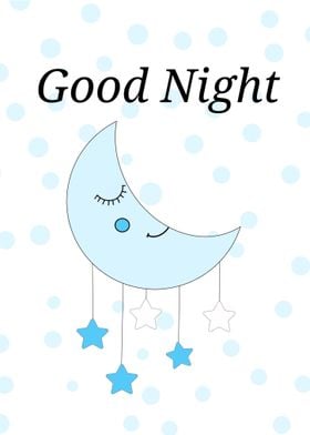 kids good night poster