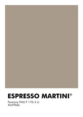 PANTONE ESPRESSO MARTINI