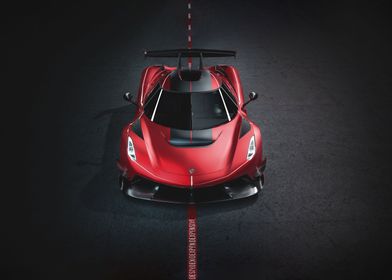 Red Car Koenigsegg Jesko 