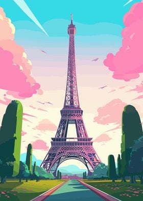 Eiffel Tower Vector Art