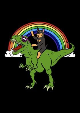 Doberman T Rex Dinosaur