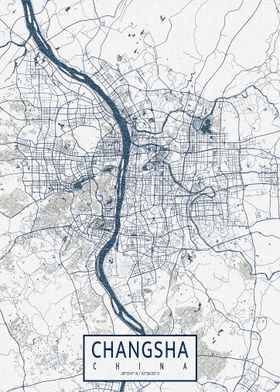 Changsha City Map Coastal