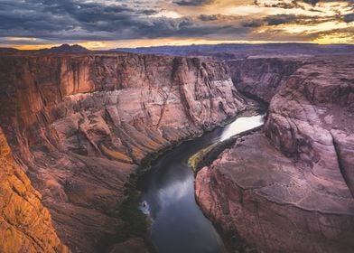 Horseshoe Bend at Sunset