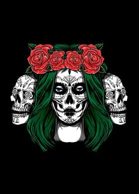 La Catrina Los Muertos Day