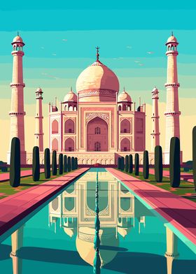 Taj Mahal Vector Art