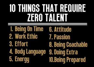 Require Zero Talent