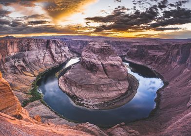 Horseshoe Bend at Sunset