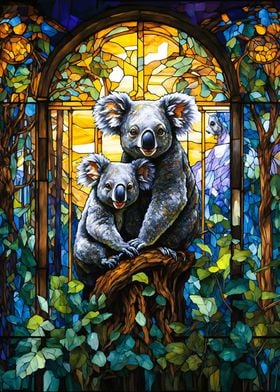 | Wall Art, Art Posters: Koala Prints Displate Bears &
