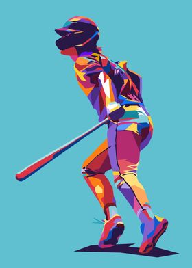 Baseball Pop Art