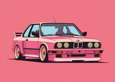 Pink BMW E30