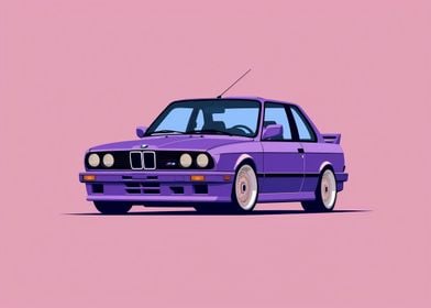 Purple BMW E30