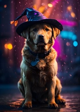 Labrador Witch Halloween