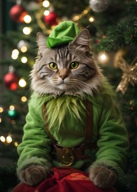 Christmas ELF Cat