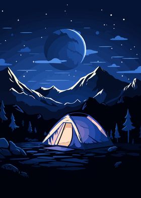 Beautiful Camping Night