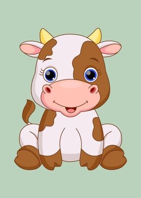  cow baby cute animal