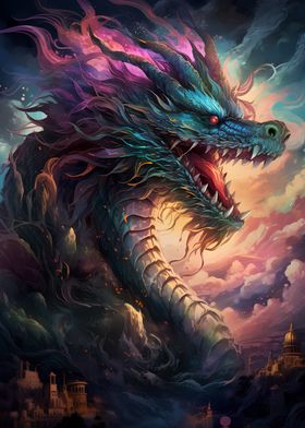 Dragon Mythical Landscapes