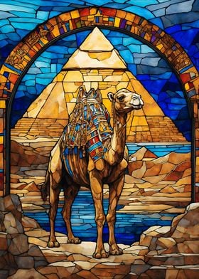 Camel Stained glass