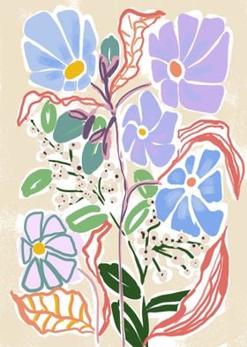 Matisse chalky flowers