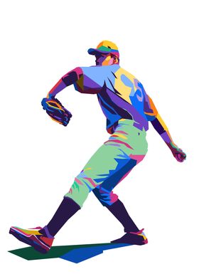 Baseball Pop Art