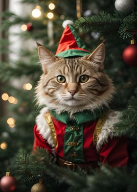 Christmas ELF Cat