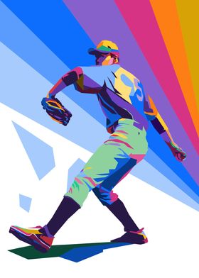 Baseball Pop Art