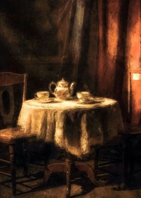 Last Dinner 3d Oil Paint