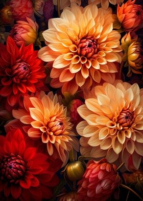 Dahlias Floral Arrangement