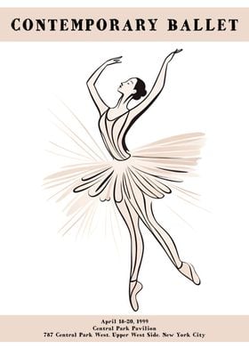 Contemporary Ballet Poster