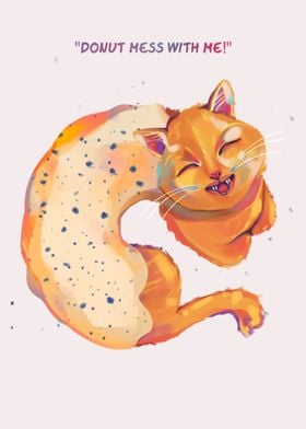 Cat with Donuts