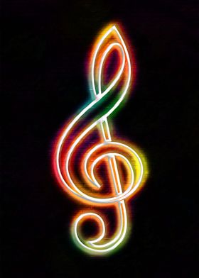 neon music notation