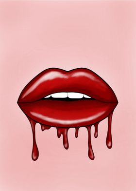 Dripping lips